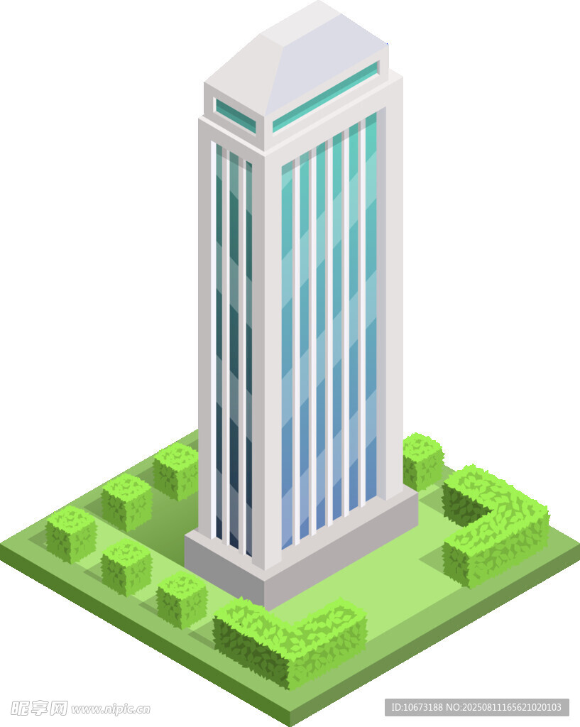 现代高楼大厦建筑模型