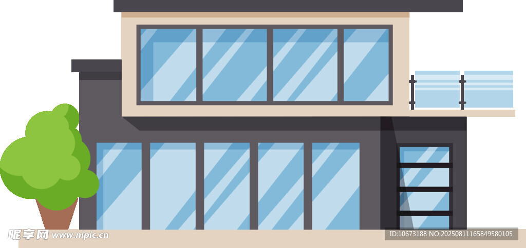 现代简约风格双层建筑