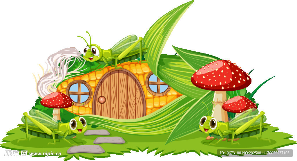 童话风森林中的小屋