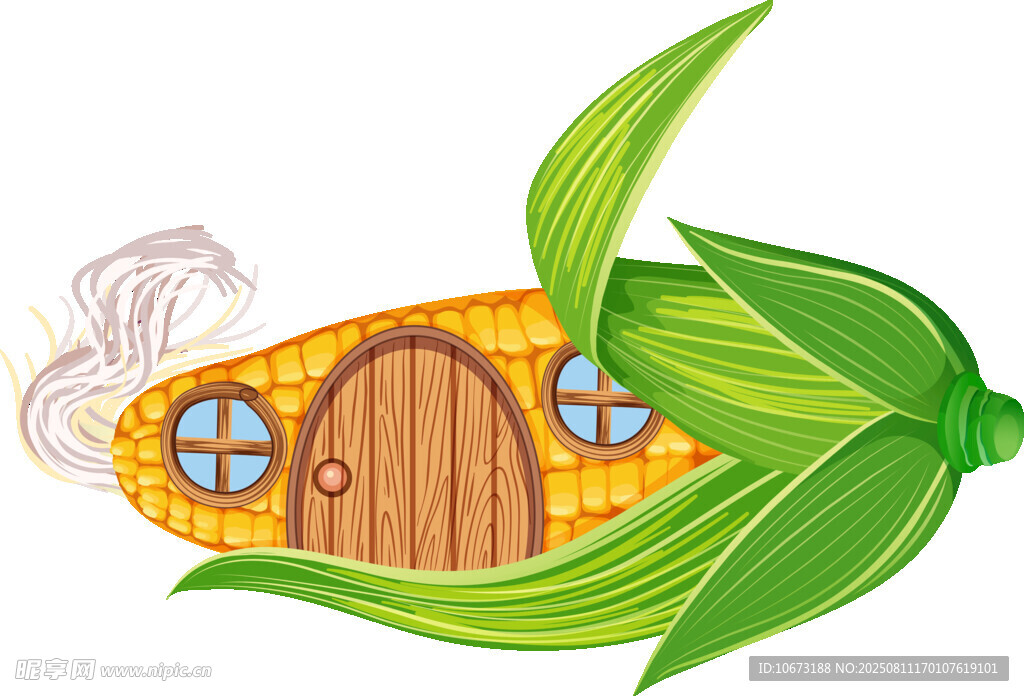 玉米造型的童话小屋