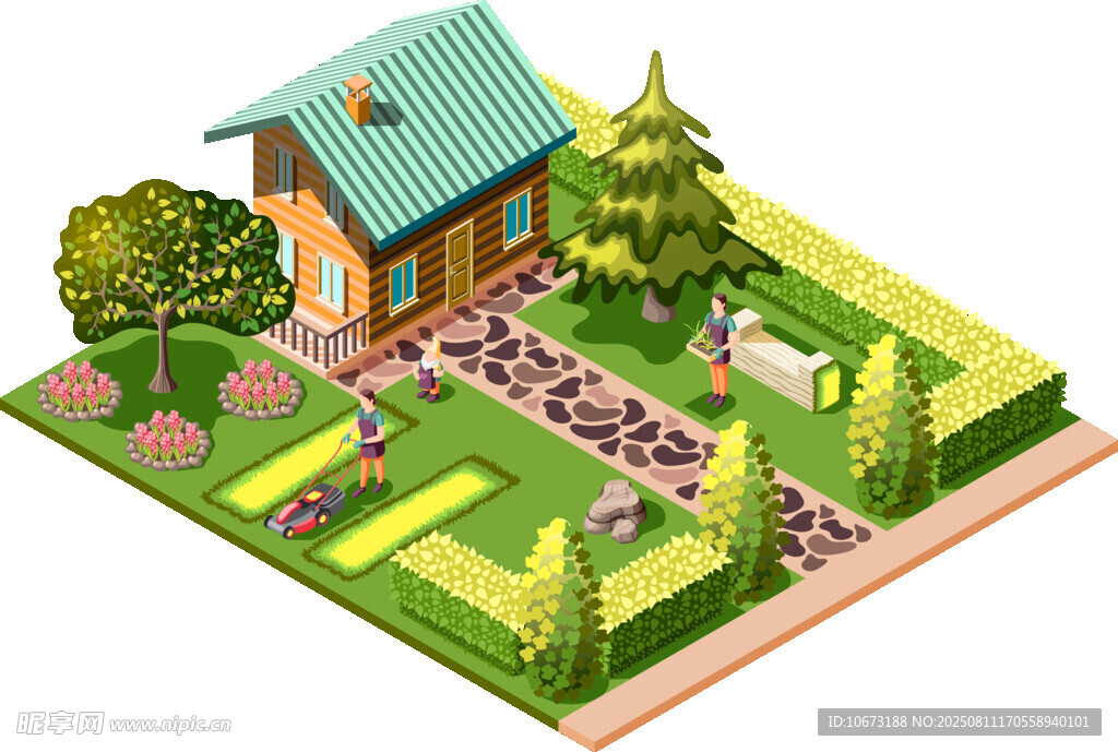 田园小屋庭院景观设计