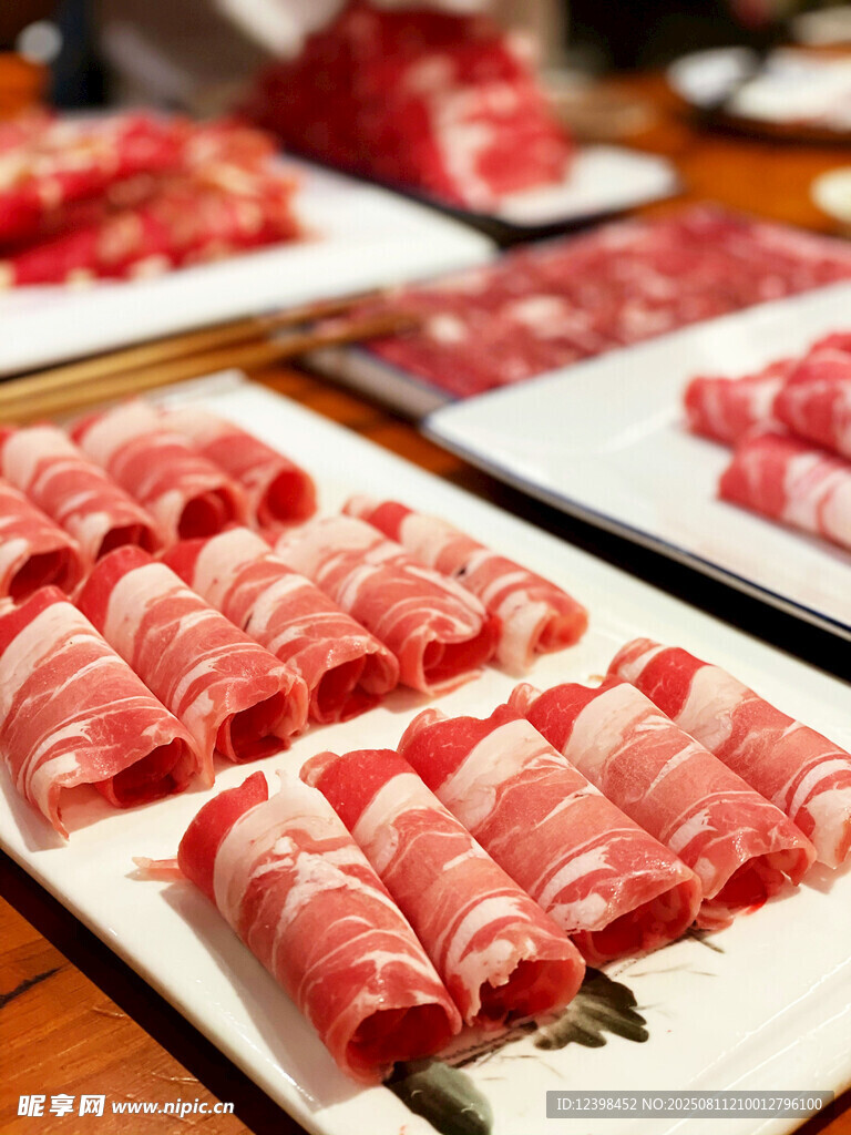 新鲜牛肉卷