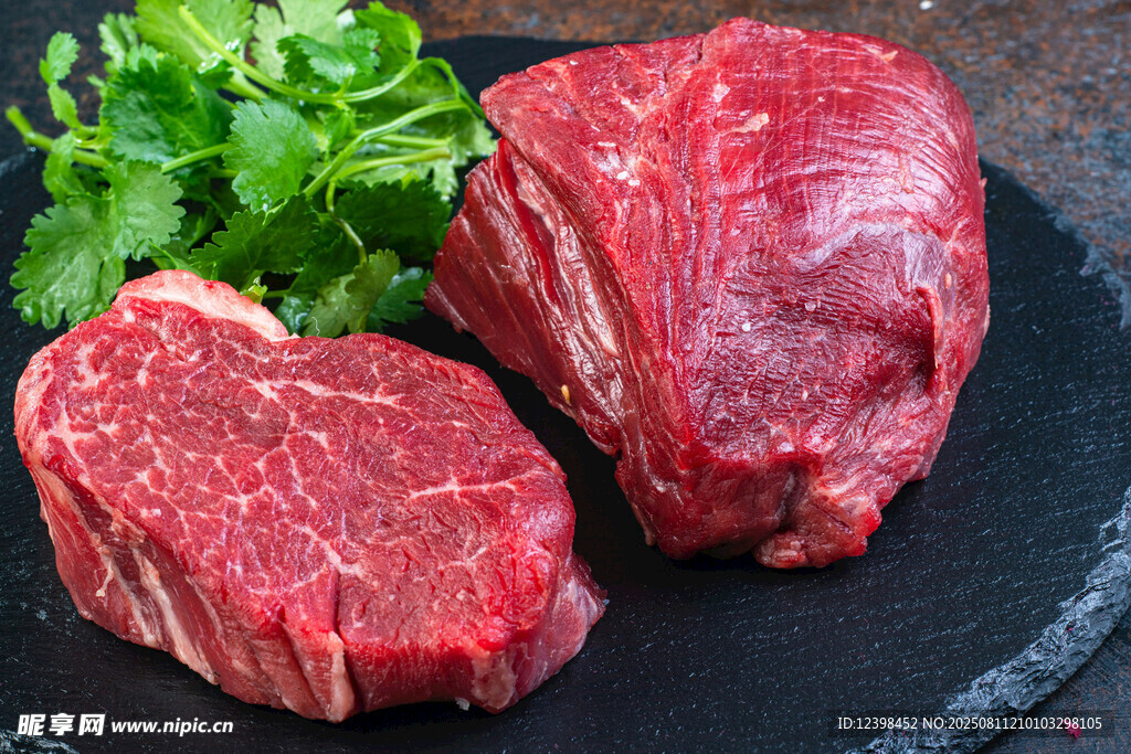 新鲜生牛肉牛排食材