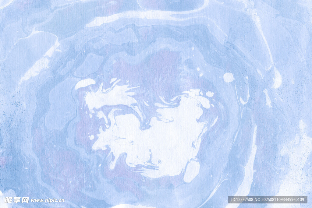 梦幻蓝色水彩纹理背景