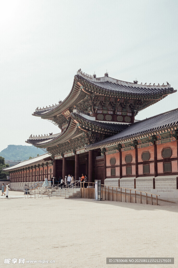 传统中式古建筑庙宇景观