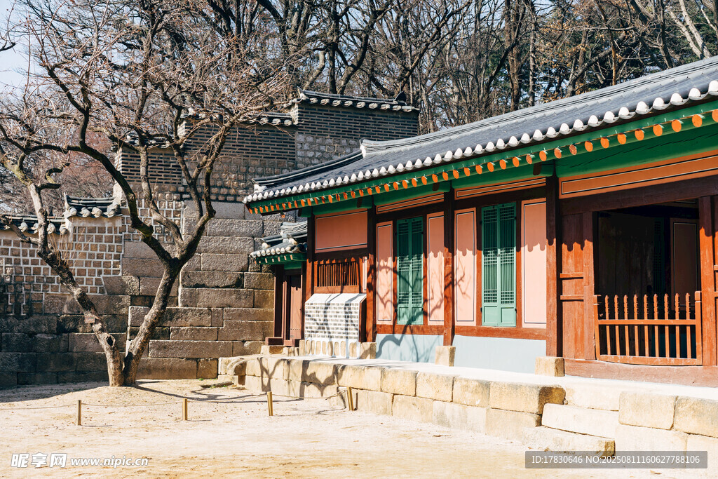 传统韩式建筑景观