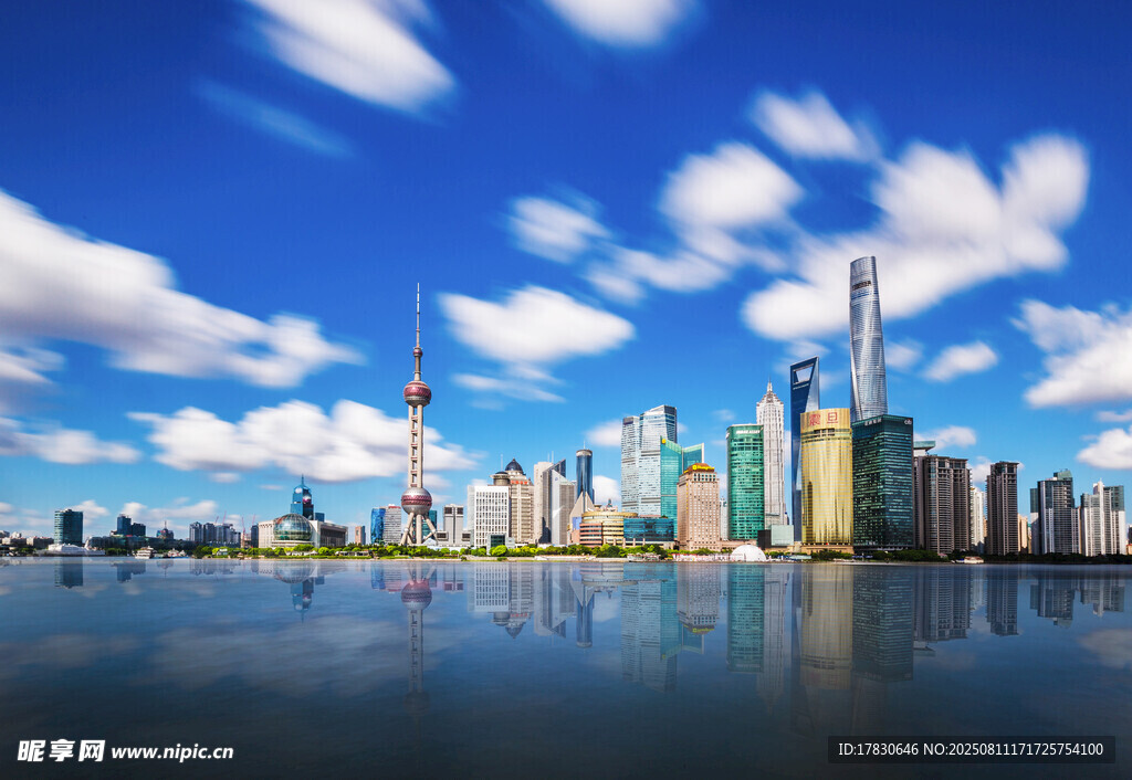 上海城市天际线美丽景观