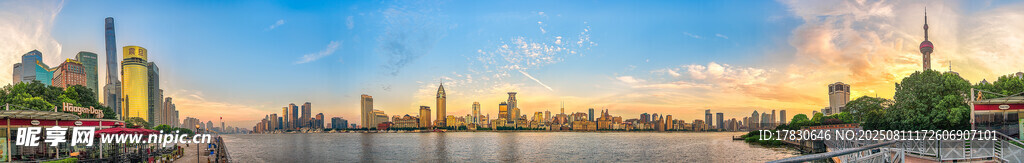 河畔城市风光美景