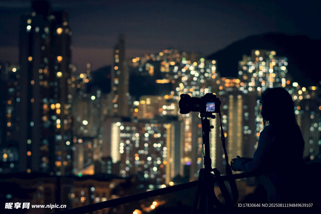 城市夜景图片素材