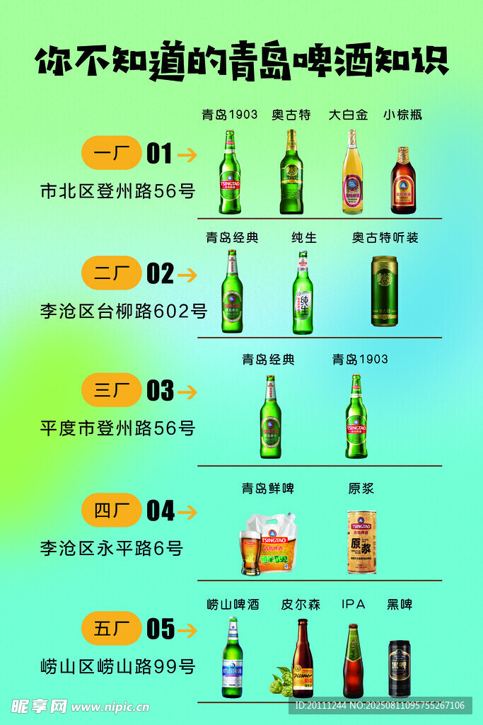青啤产品海报