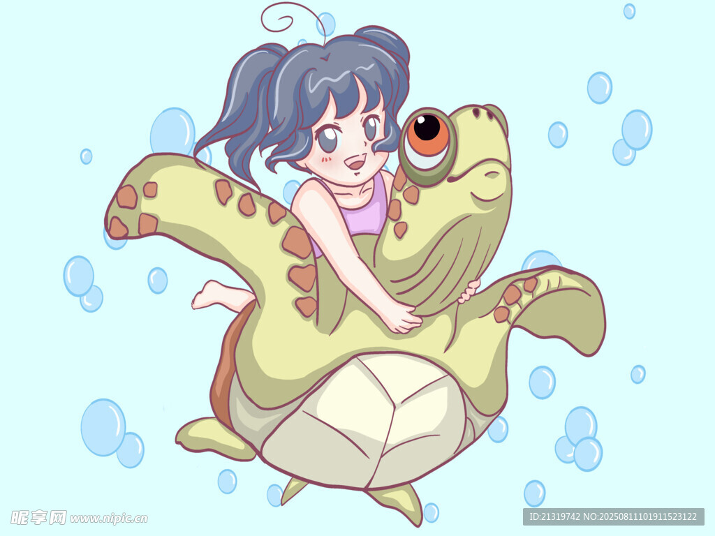 乌龟插画素材