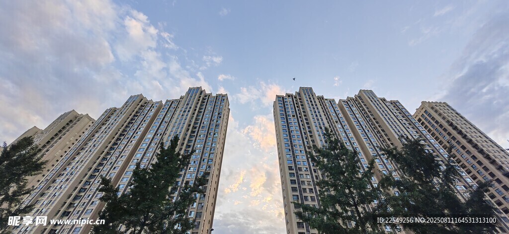 高楼耸立的城市天际线