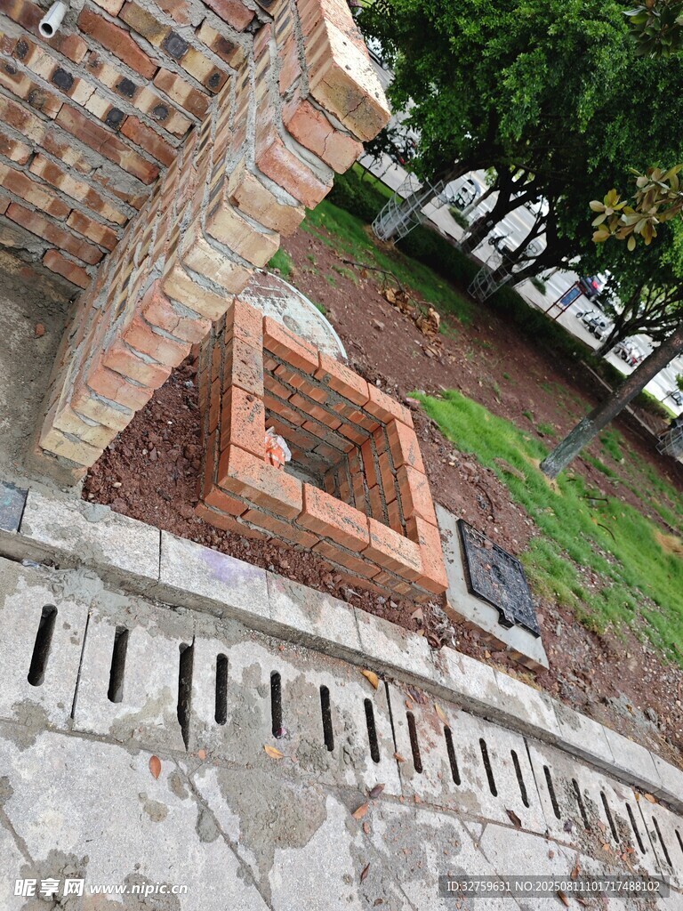 砖砌建筑结构局部景观