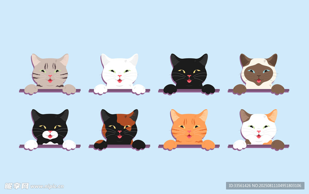 卡通猫咪插图