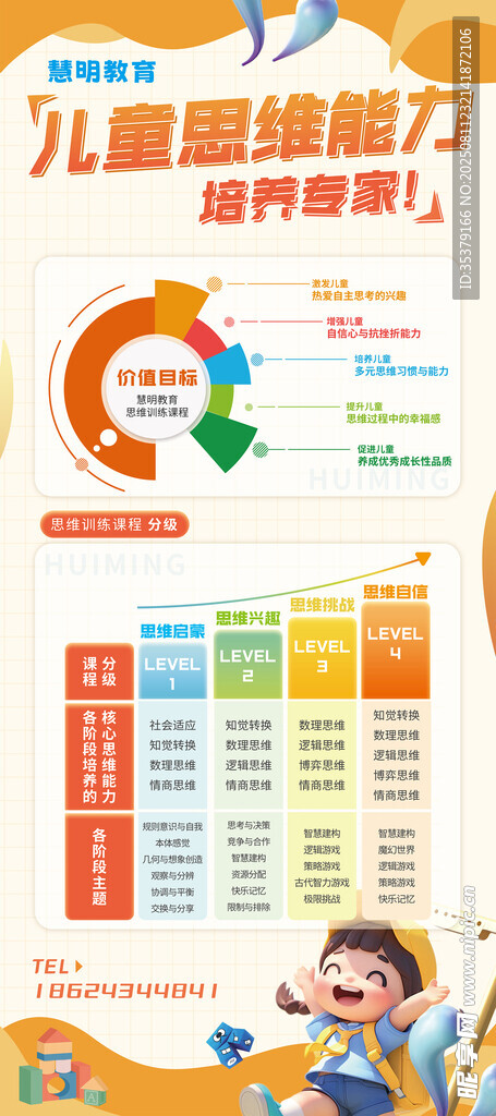 儿童脑力提升能力图表