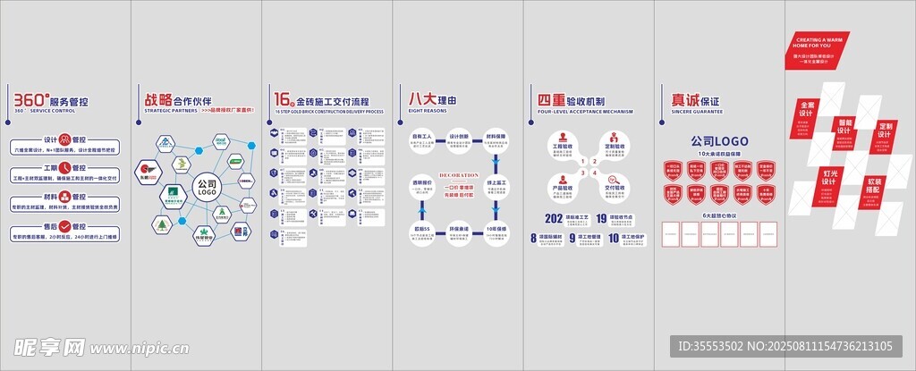 装饰公司文化墙