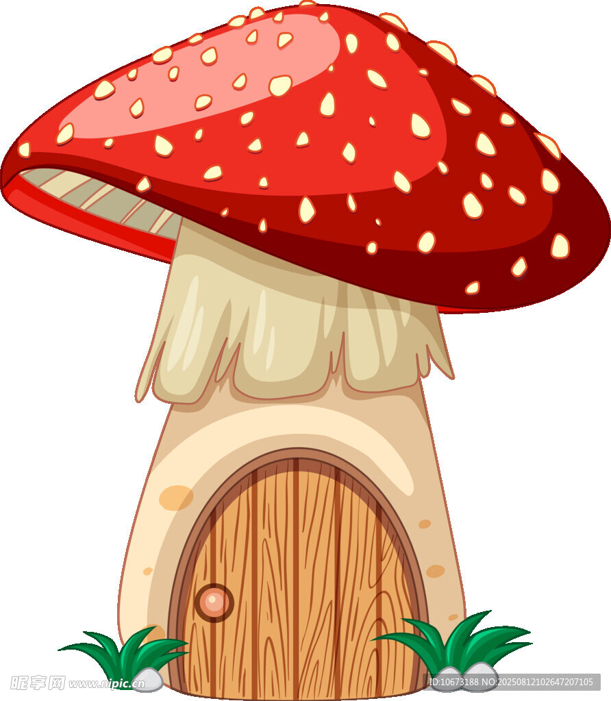 蘑菇形状的童话小屋