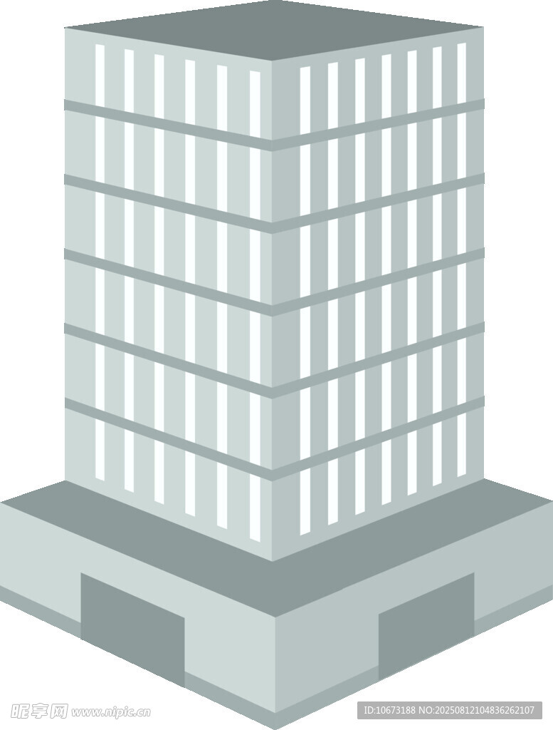 现代高楼建筑示意图