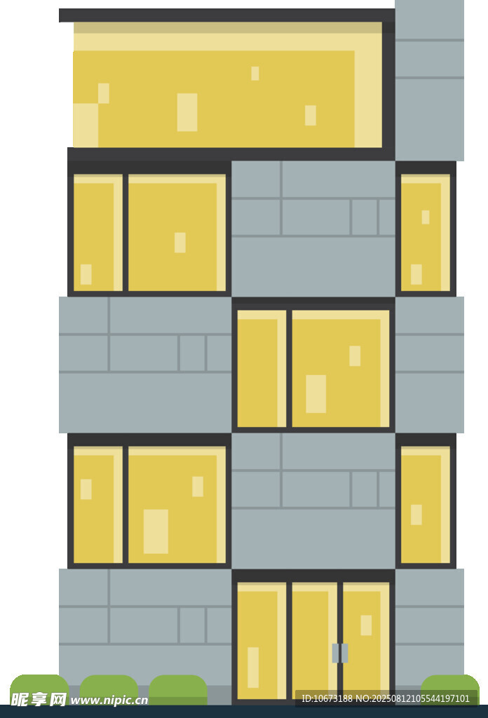 现代简约风格多层建筑