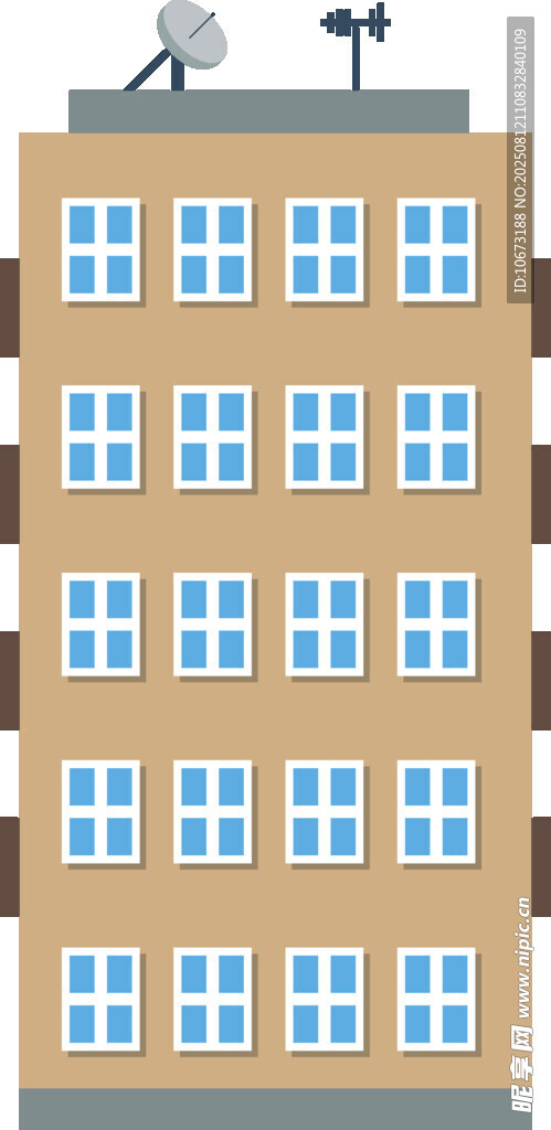 多层公寓建筑外观