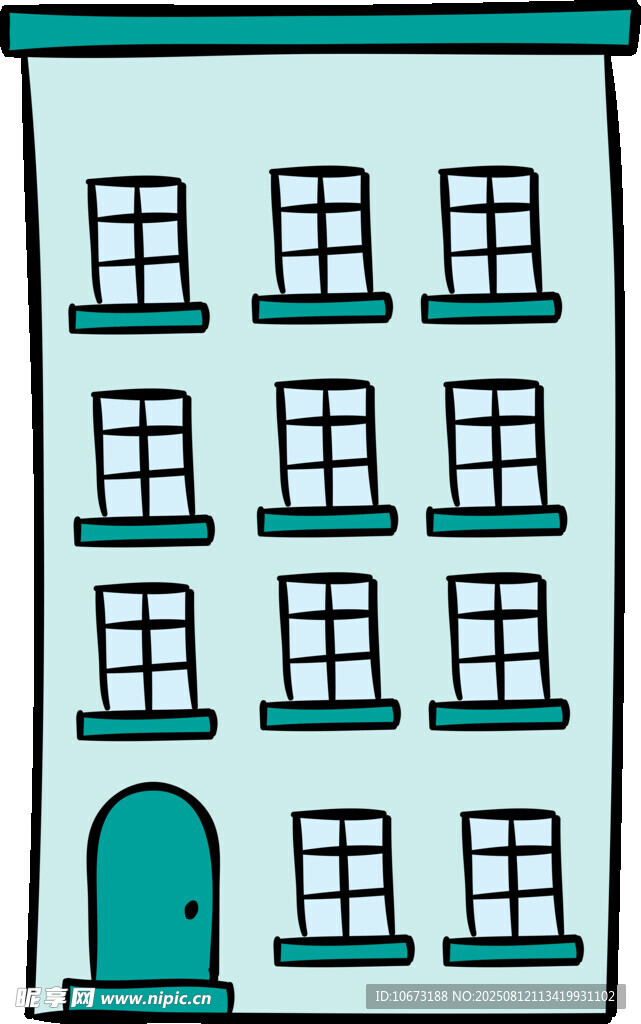 简约风格多层建筑图
