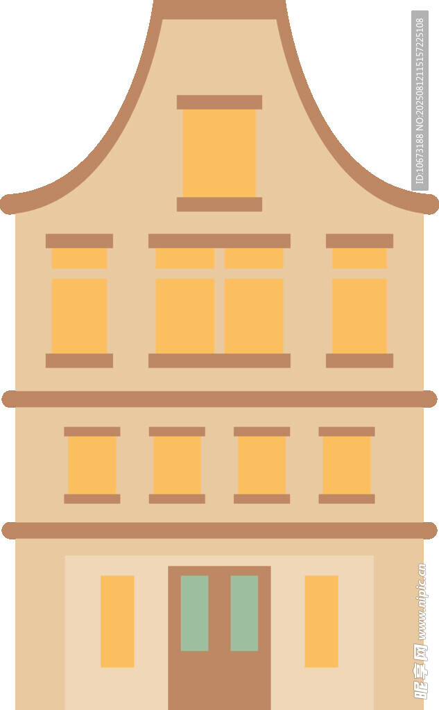 三层欧式风格建筑外观