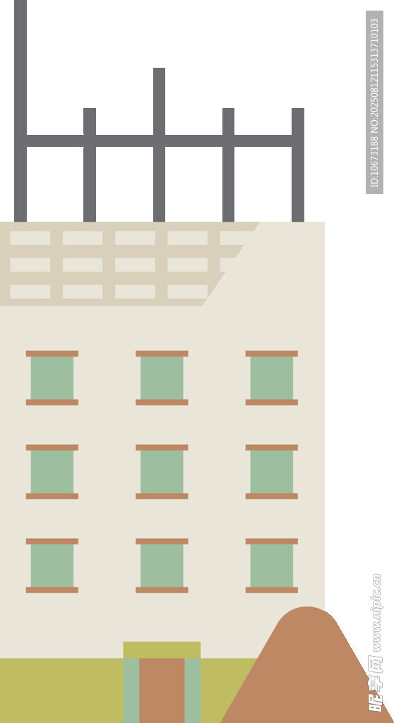简约风格的多层建筑