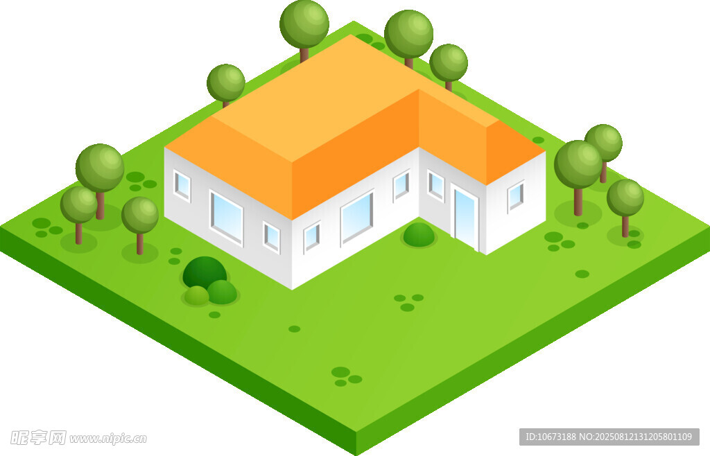 简约现代房屋3D效果图