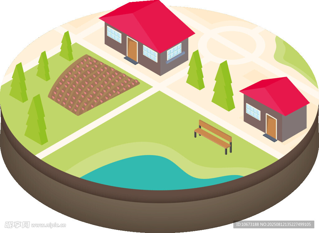 乡村小屋景观