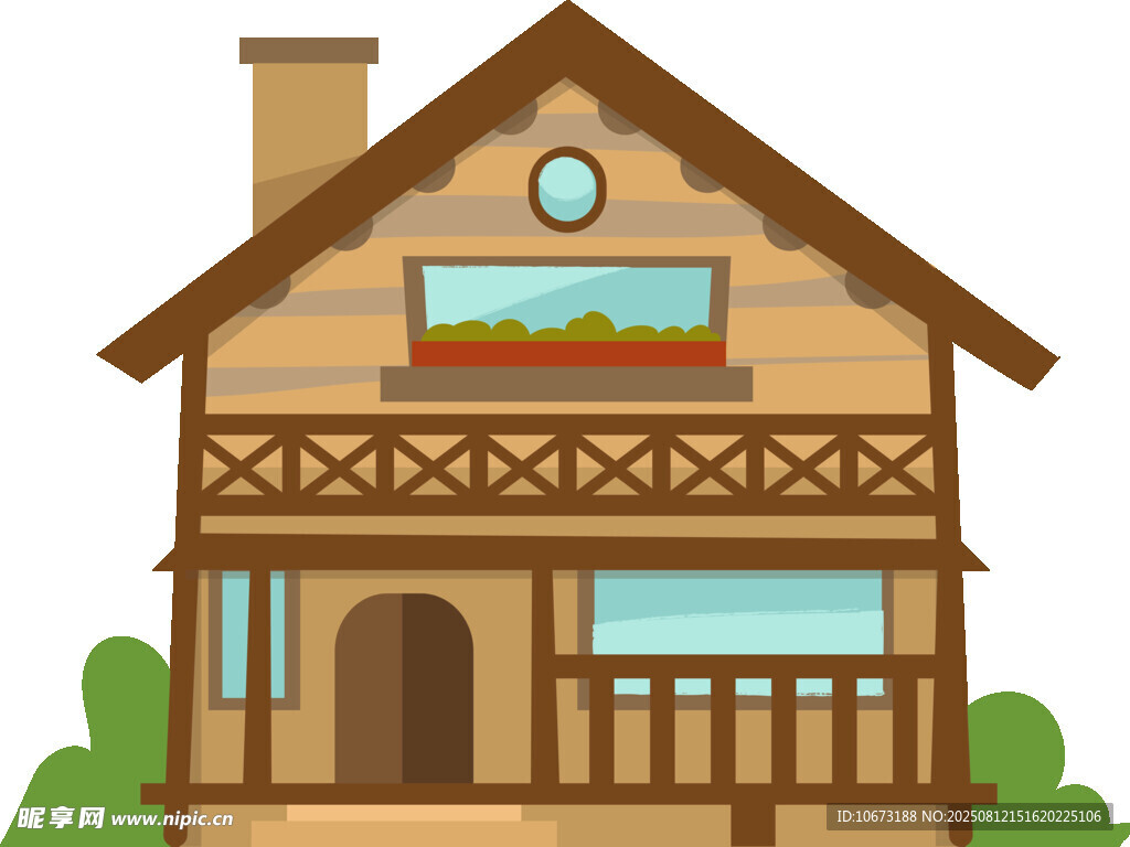 木质小屋外观设计图