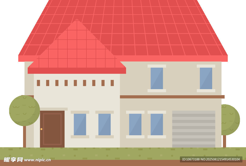 两层温馨住宅外观图