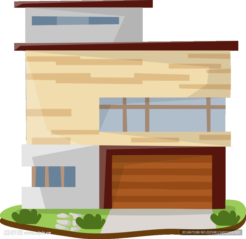 现代风格两层住宅外观