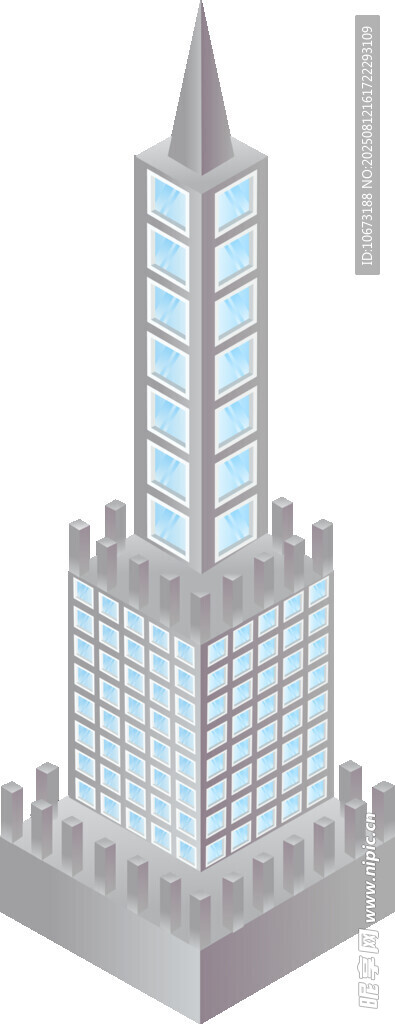 现代高楼大厦建筑模型