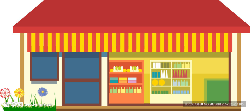 街边便利店外观