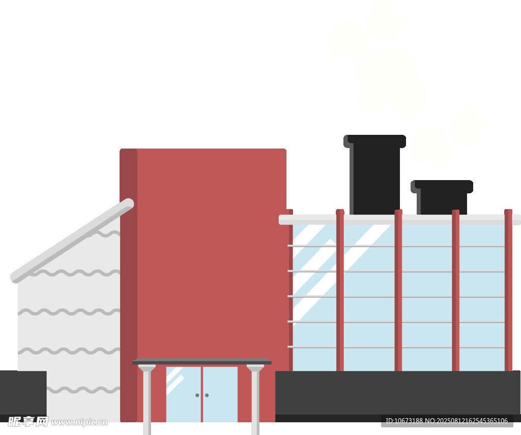 现代风格工业建筑外观