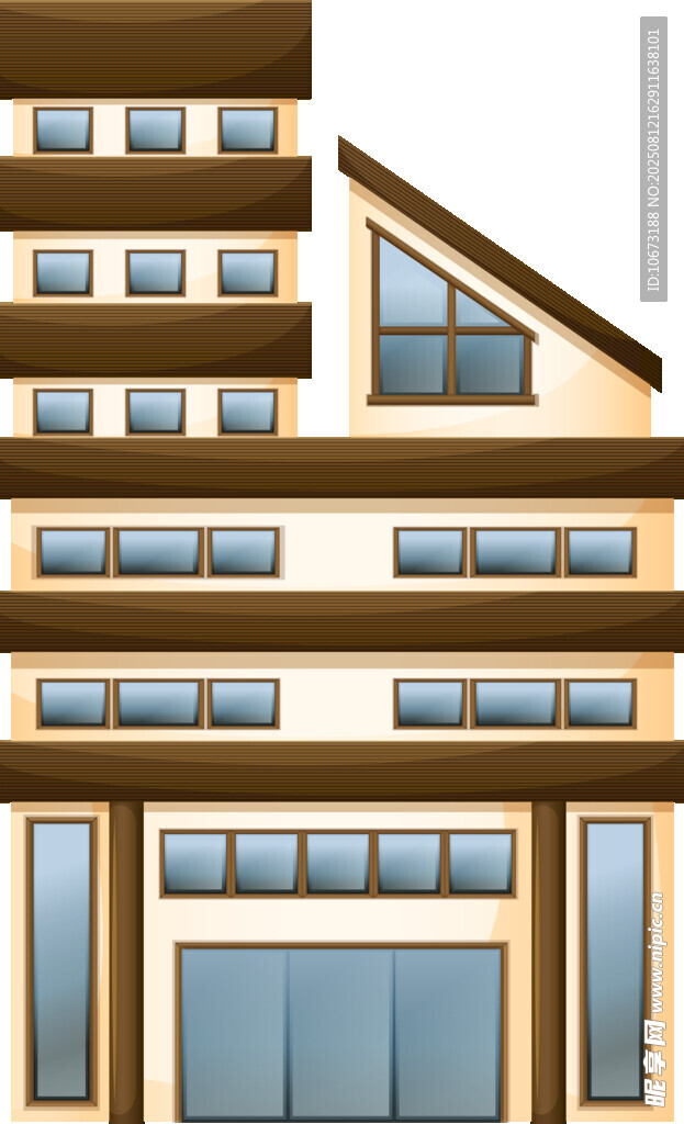 现代风格多层商业建筑