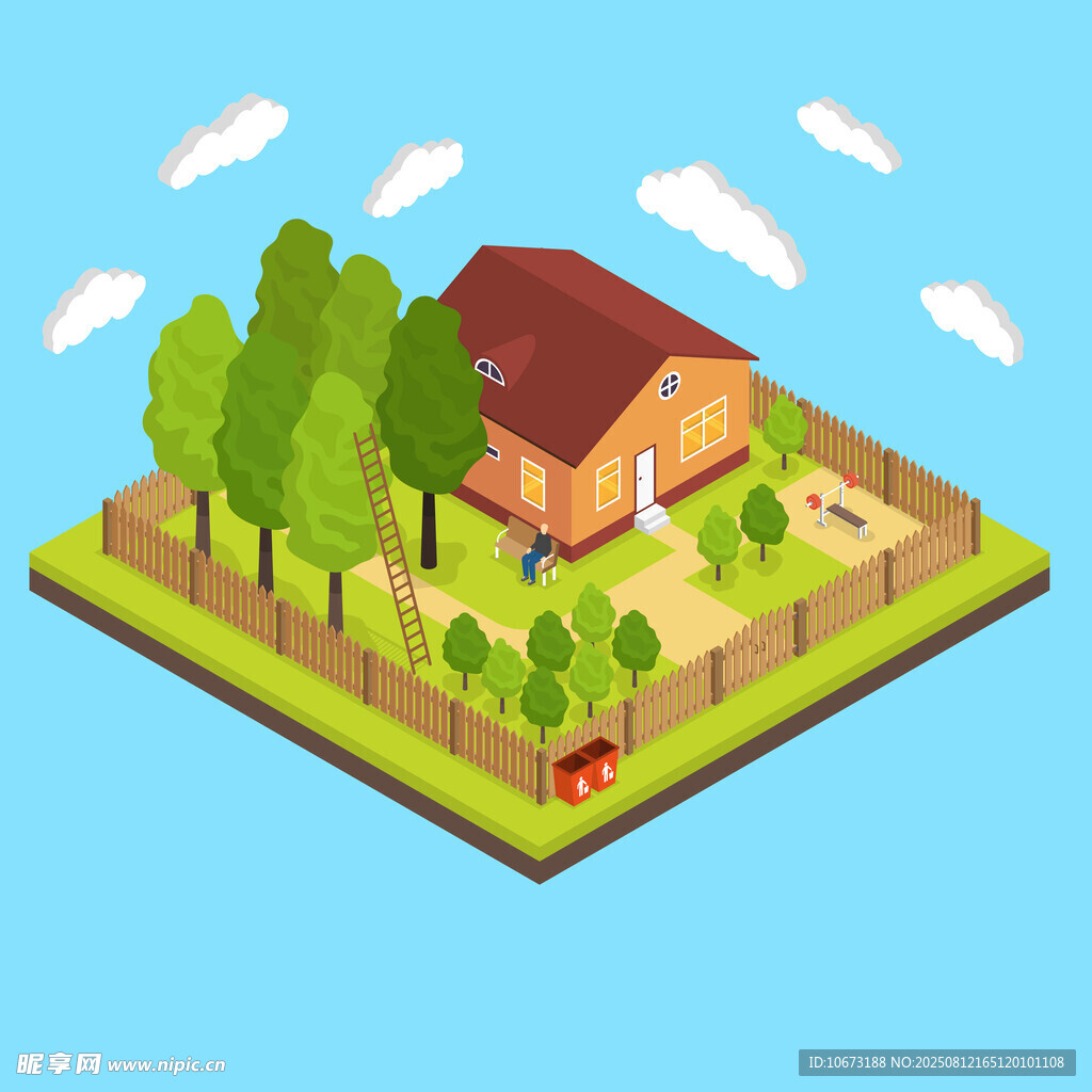 田园小屋的惬意生活