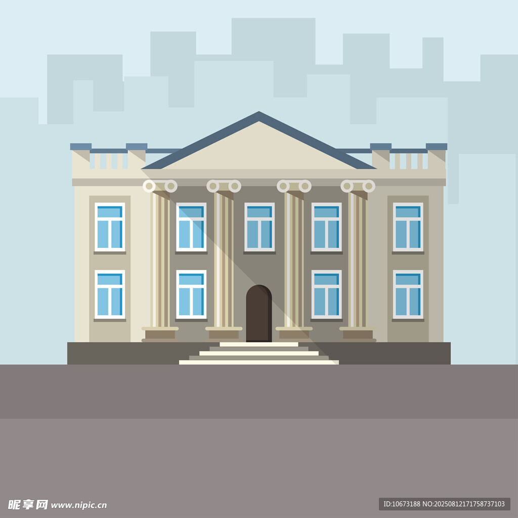 古典风格城市建筑外观