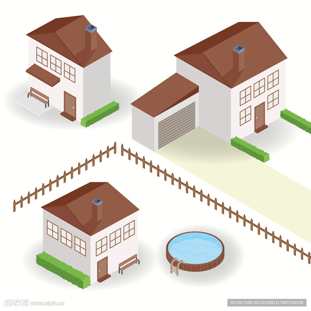 现代简约风格庭院住宅模型
