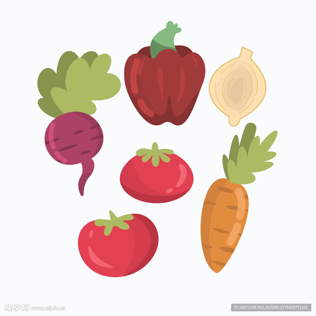 多彩新鲜蔬菜集合