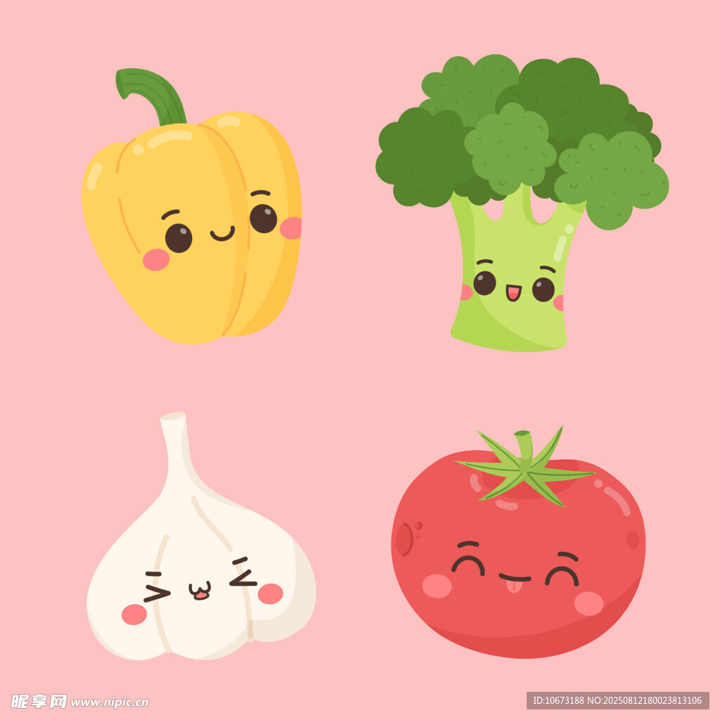 可爱卡通蔬菜大集合