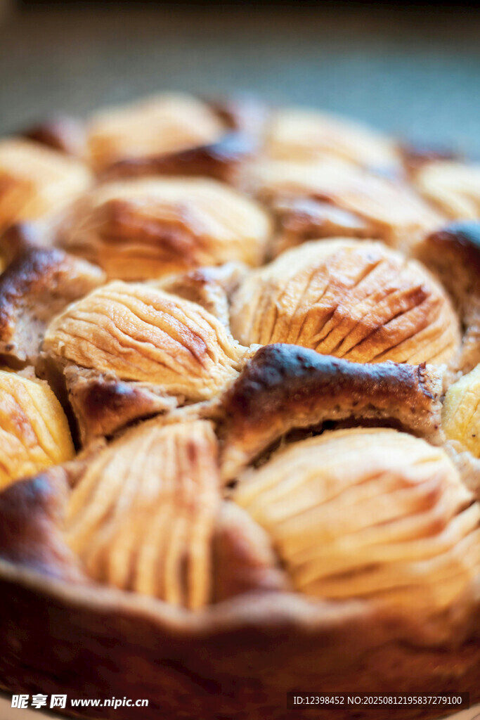 美味杏仁派特写