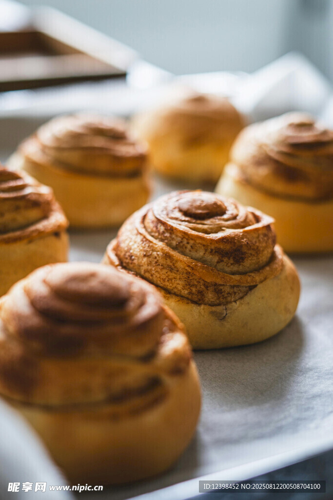 美味烘焙面包卷展示