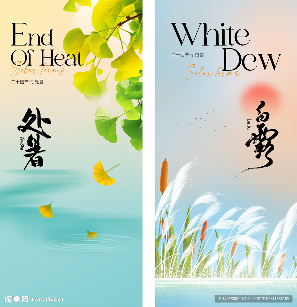 处暑白露海报