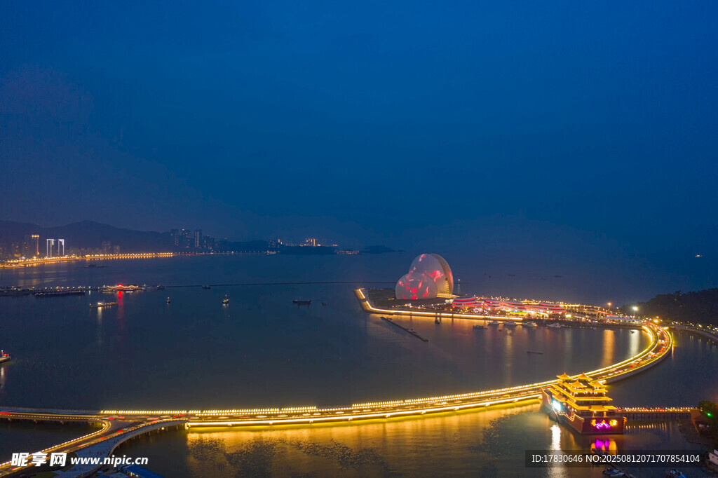珠海地标大剧院夜景