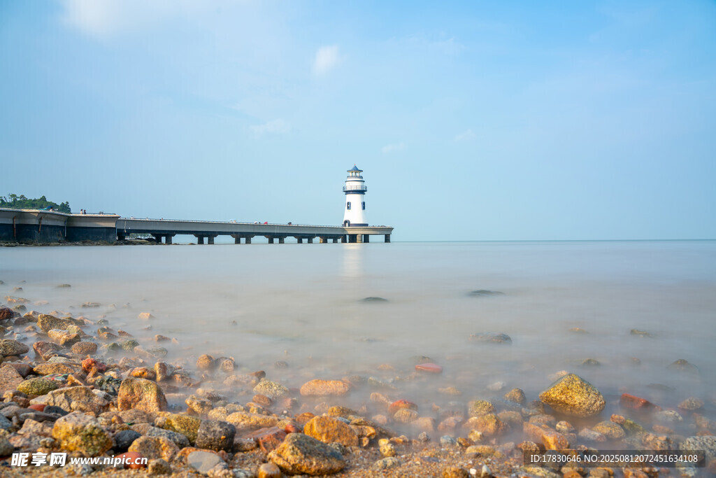 珠海海边海滩礁石