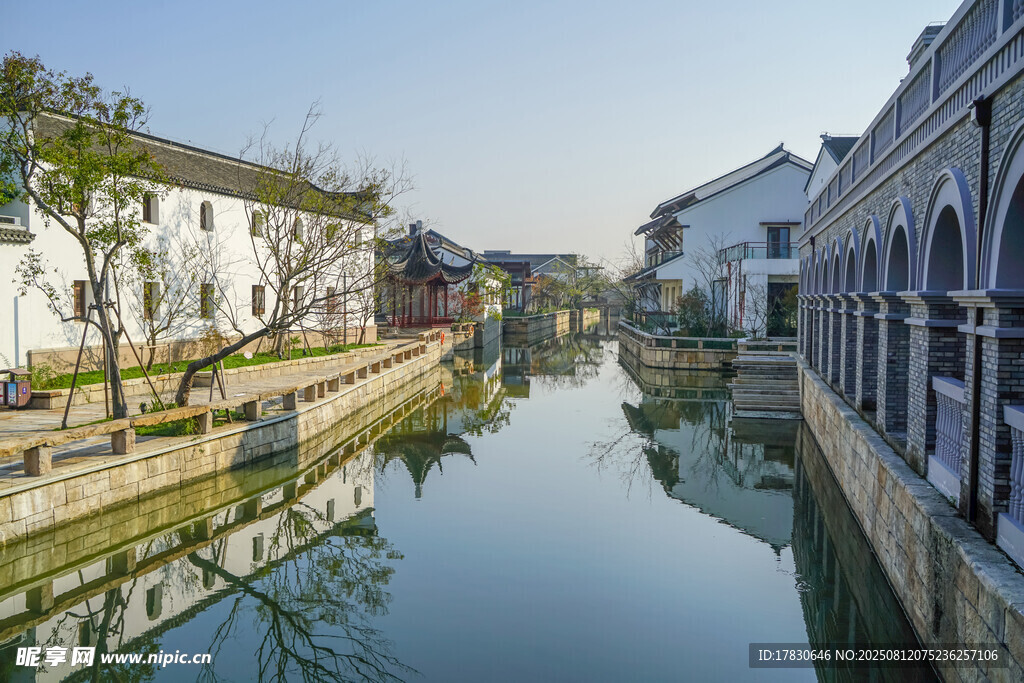 浙江绍兴鲁镇景区风光