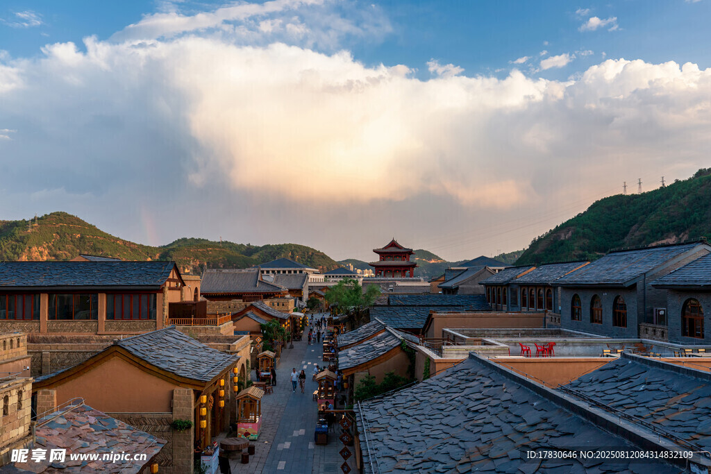 古村落屋顶风光