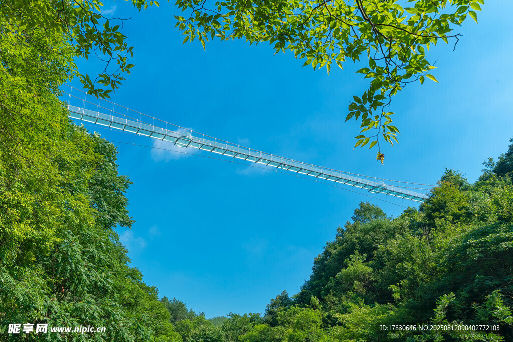 湖北恩施旅游景区的玻璃天桥