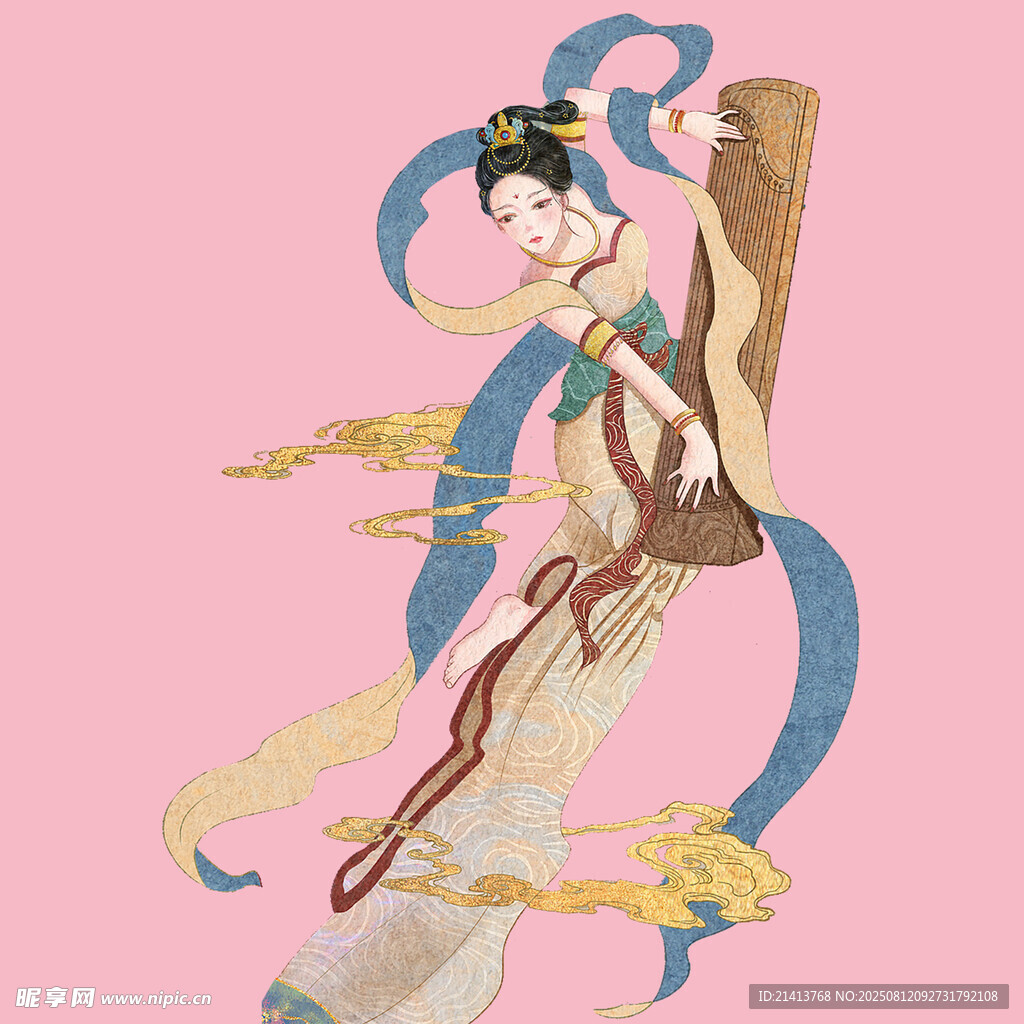 敦煌飞天神女 曼妙身姿